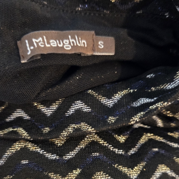 Women's J.McLaughlin Black Sleeveless Mock Neck Shirt, Size S - Picture 2 of 11